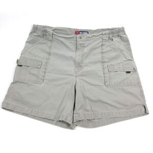 Reel Legends Men's Elastic Waist Cargo Fishing Shorts Sz 42